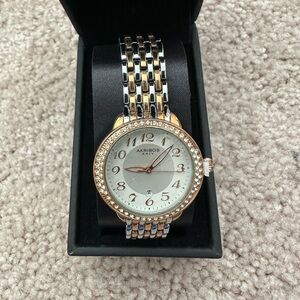Akribos XXIV rose gold and silver women’s watch